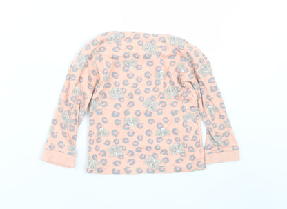 George Girls Pink Animal Print  Cami Pyjama Top Size 18-24 Months  - Lion king