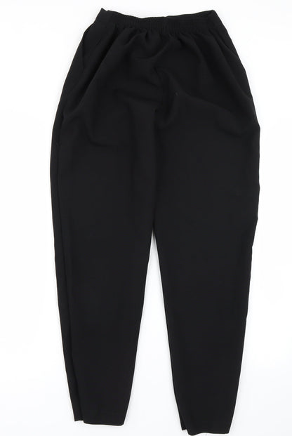 Womens UK Size 16 Preworn Regular Fit  Black Trousers
