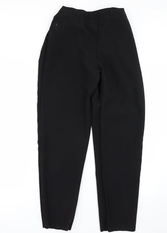 Womens UK Size 16 Preworn Regular Fit  Black Trousers
