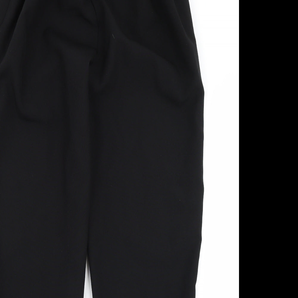 Womens UK Size 16 Preworn Regular Fit  Black Trousers