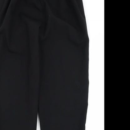 Womens UK Size 16 Preworn Regular Fit  Black Trousers
