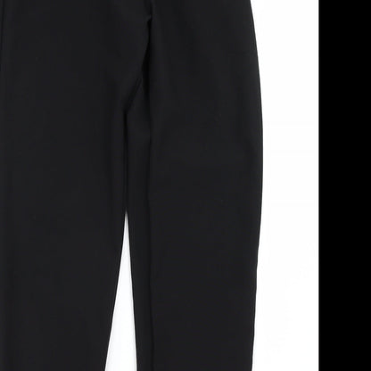 Womens UK Size 16 Preworn Regular Fit  Black Trousers