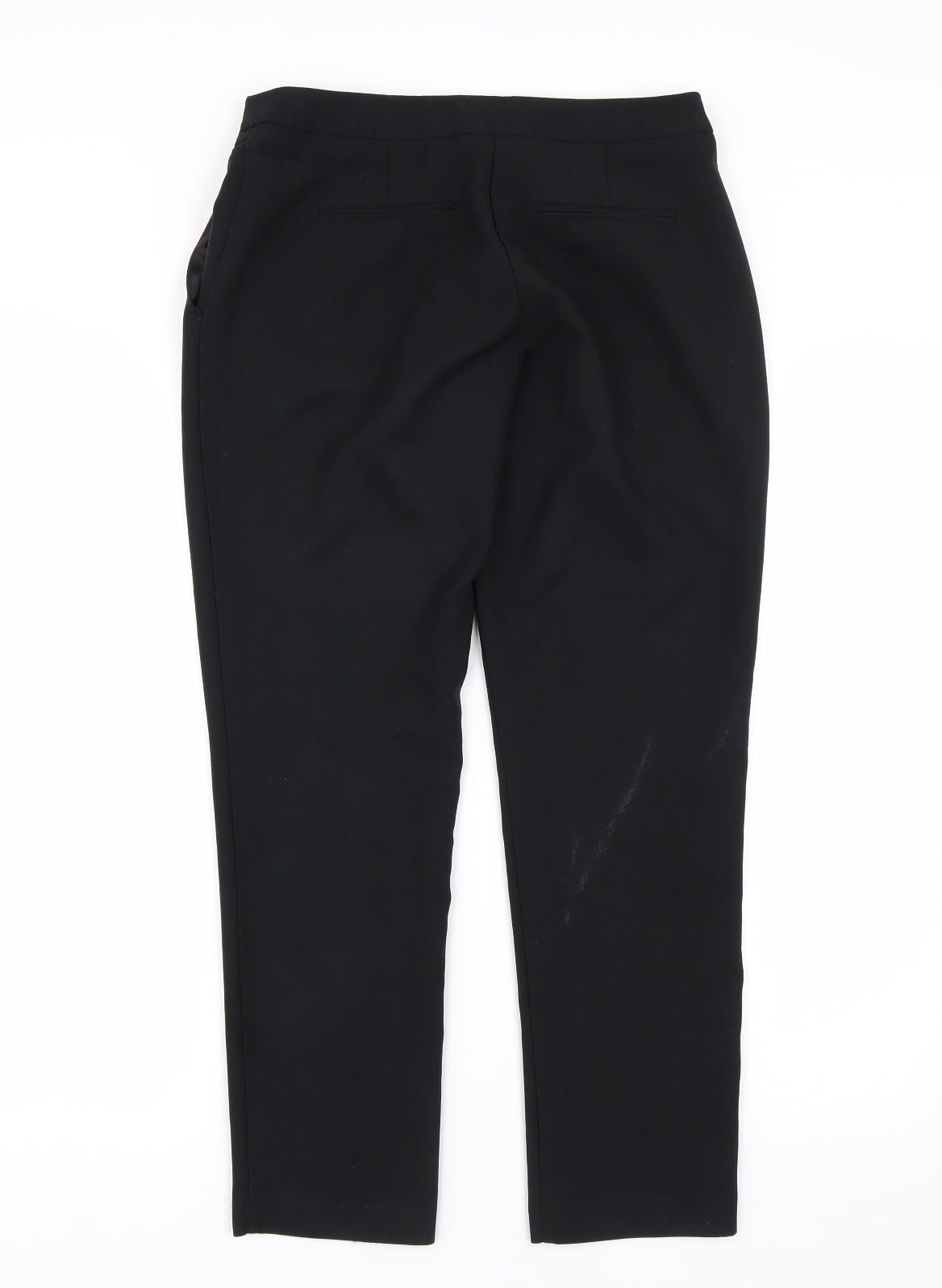 Womens UK Size 8 Preworn Regular Fit  Black Trousers