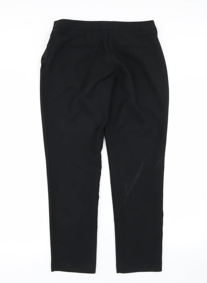 Womens UK Size 8 Preworn Regular Fit  Black Trousers