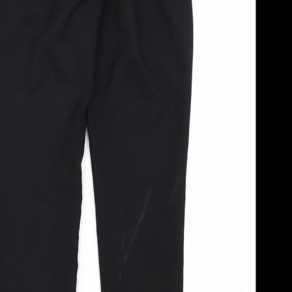 Womens UK Size 8 Preworn Regular Fit  Black Trousers