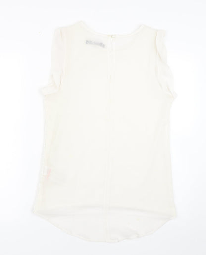 esoterica Womens White   Basic Tank Size 16