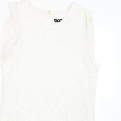 esoterica Womens White   Basic Tank Size 16
