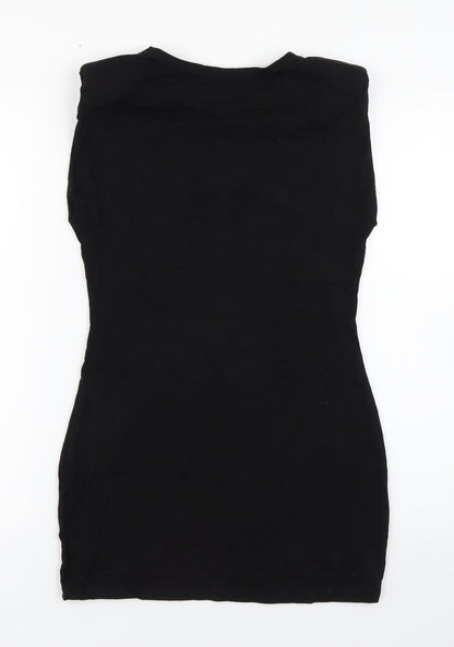 Shien Womens Black   Tank Dress  Size S  - shoulder pads