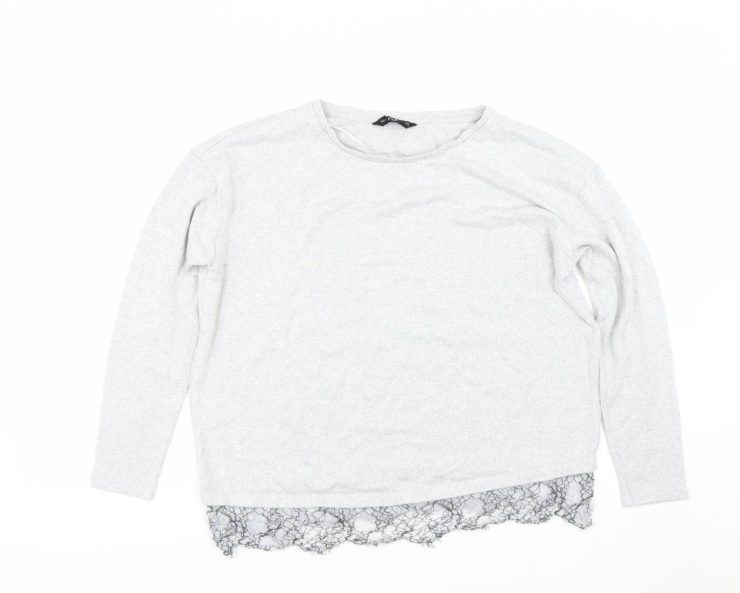 F&F Womens Grey   Pullover Jumper Size 12