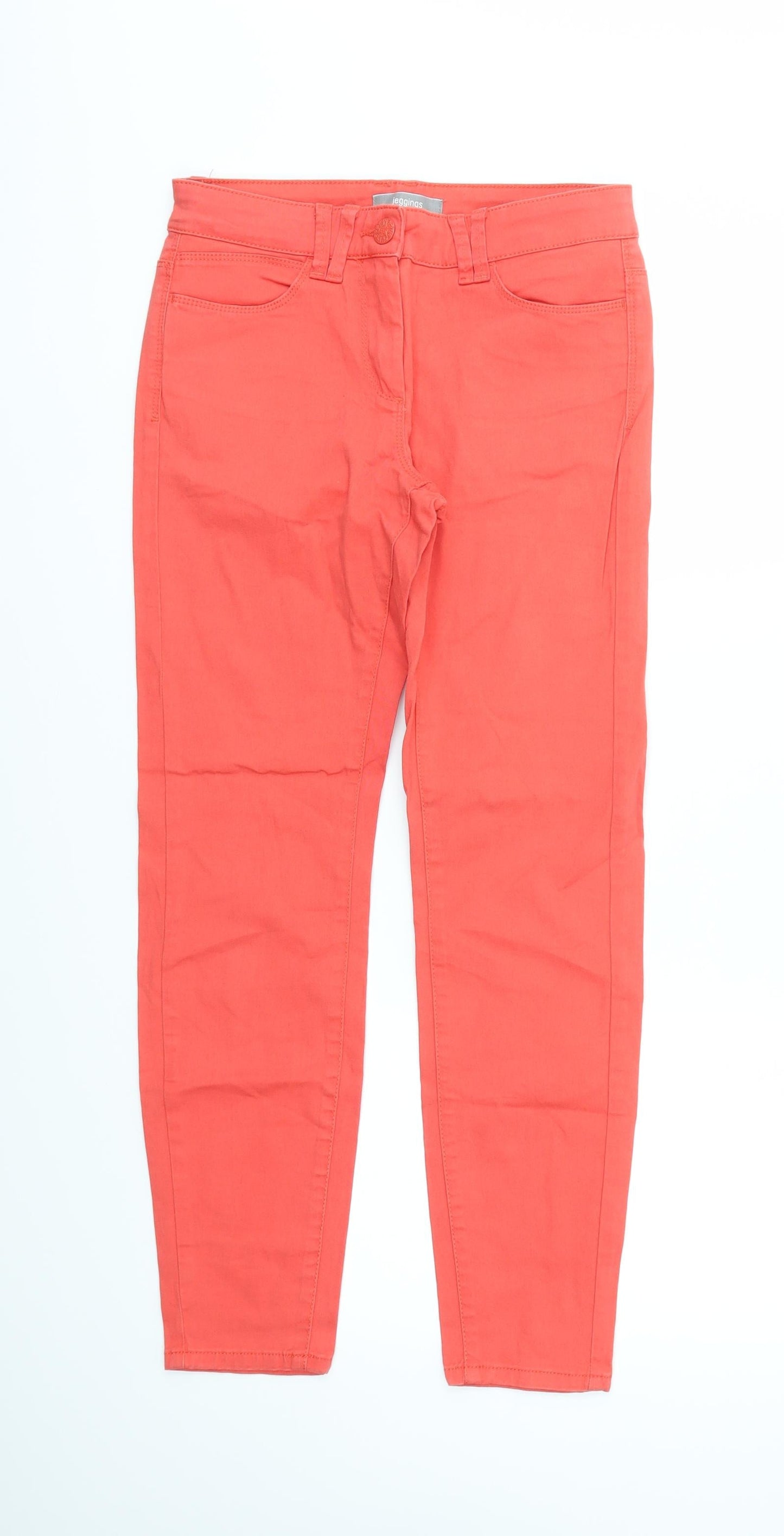 M&S Womens Red   Skinny Jeans Size 8 L28 in