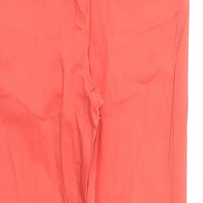 M&S Womens Red   Skinny Jeans Size 8 L28 in