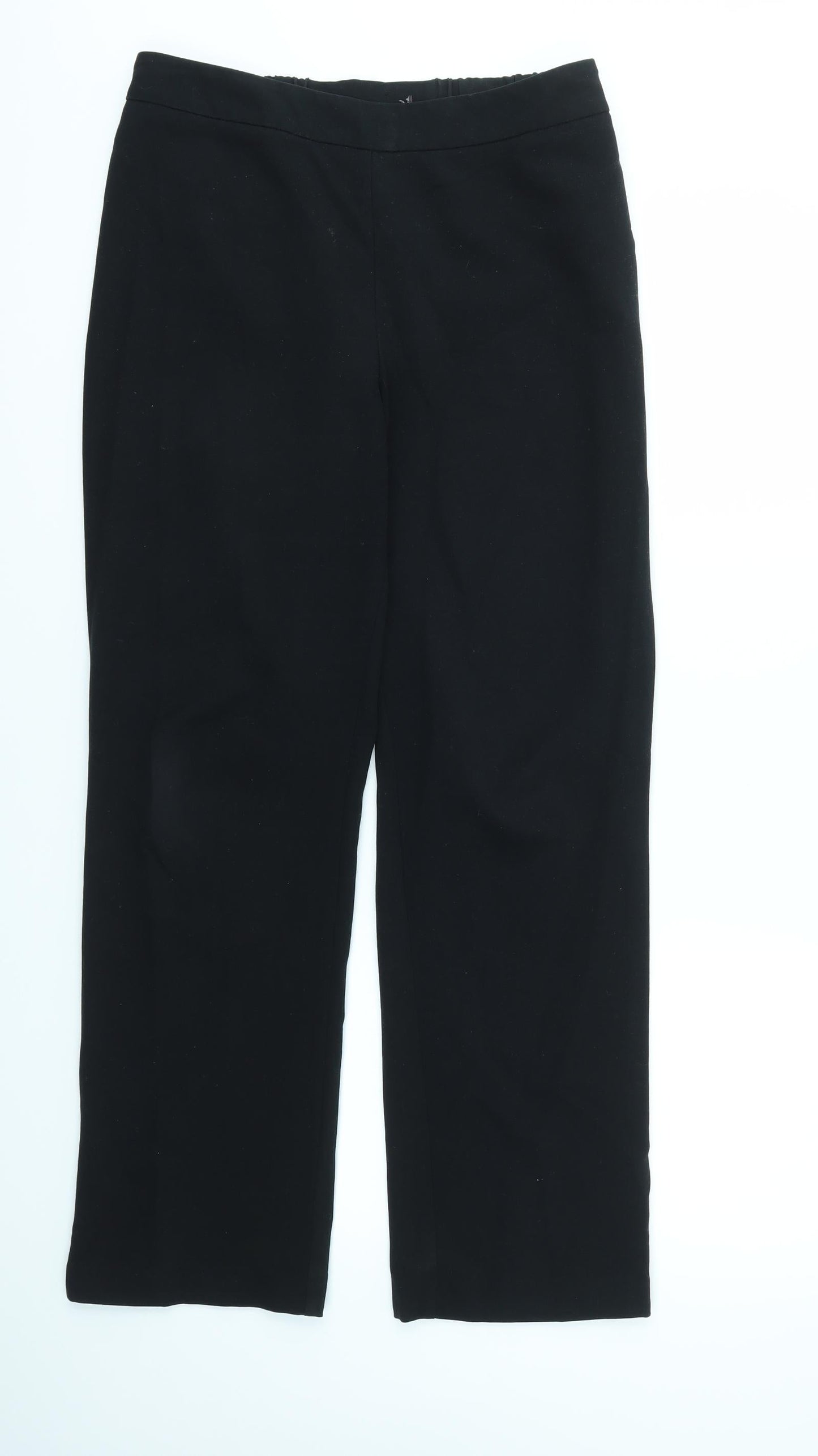Womens UK Size 32 Preworn Regular Fit  Black Trousers