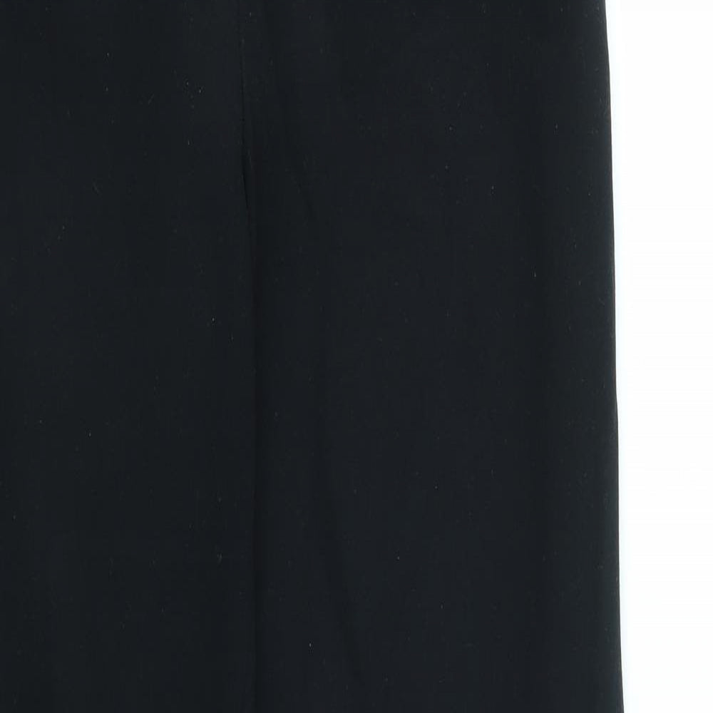 Womens UK Size 32 Preworn Regular Fit  Black Trousers