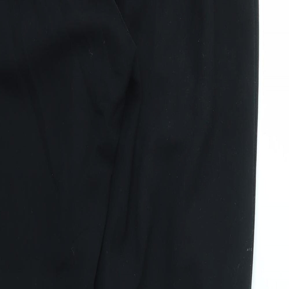 Womens UK Size 32 Preworn Regular Fit  Black Trousers
