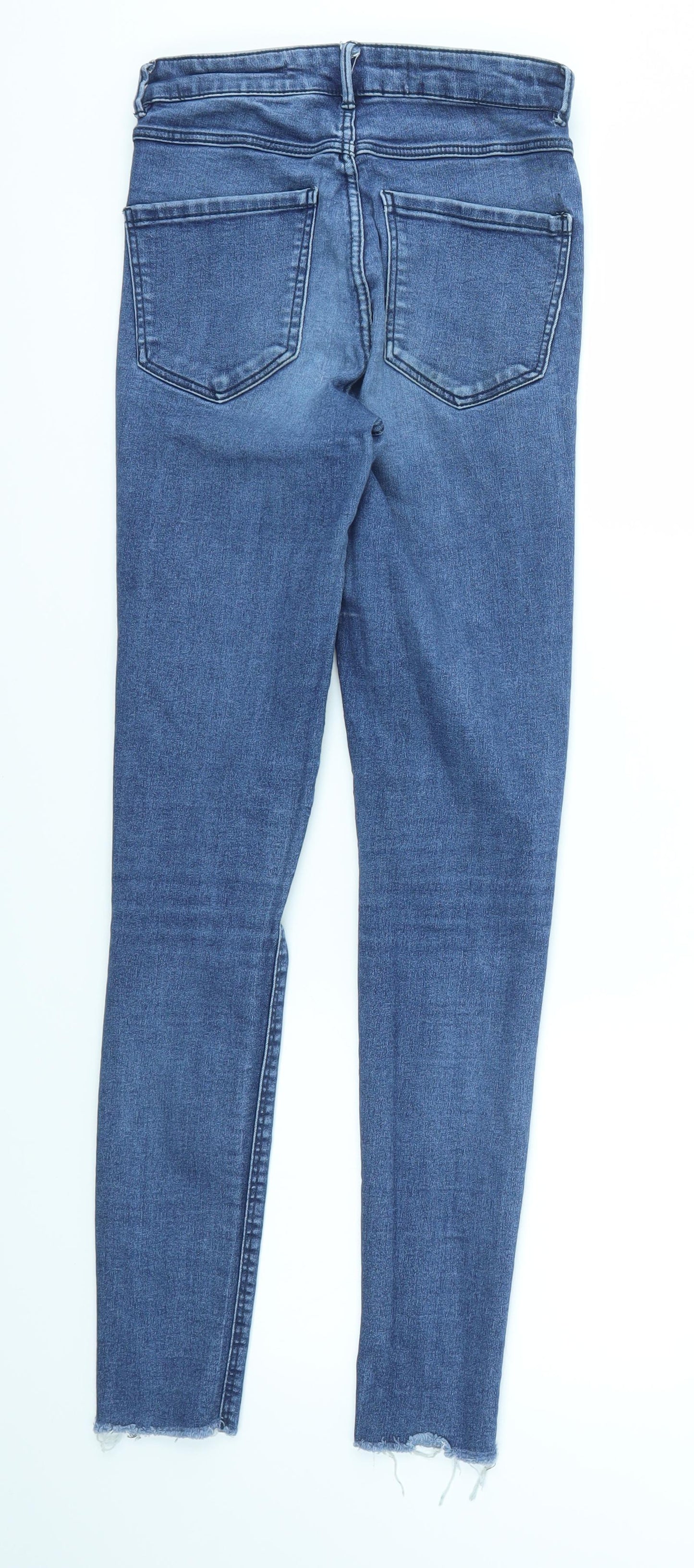 Womens UK Size 26 in Preworn Regular Fit Skinny Blue Jeans