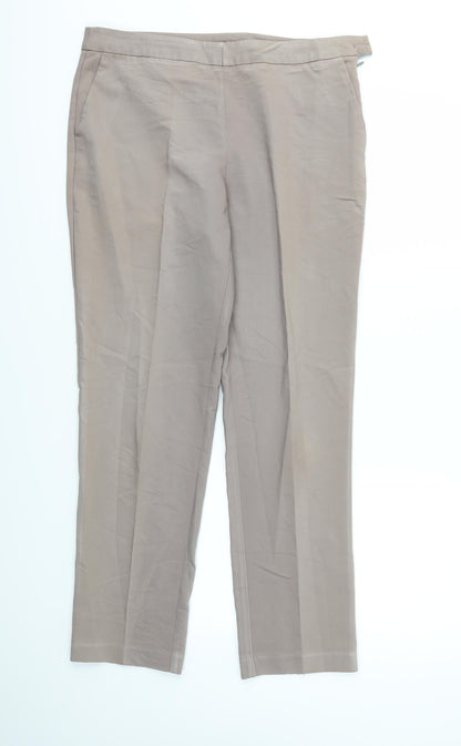 Womens UK Size 36 Preworn Regular Fit  Beige Trousers