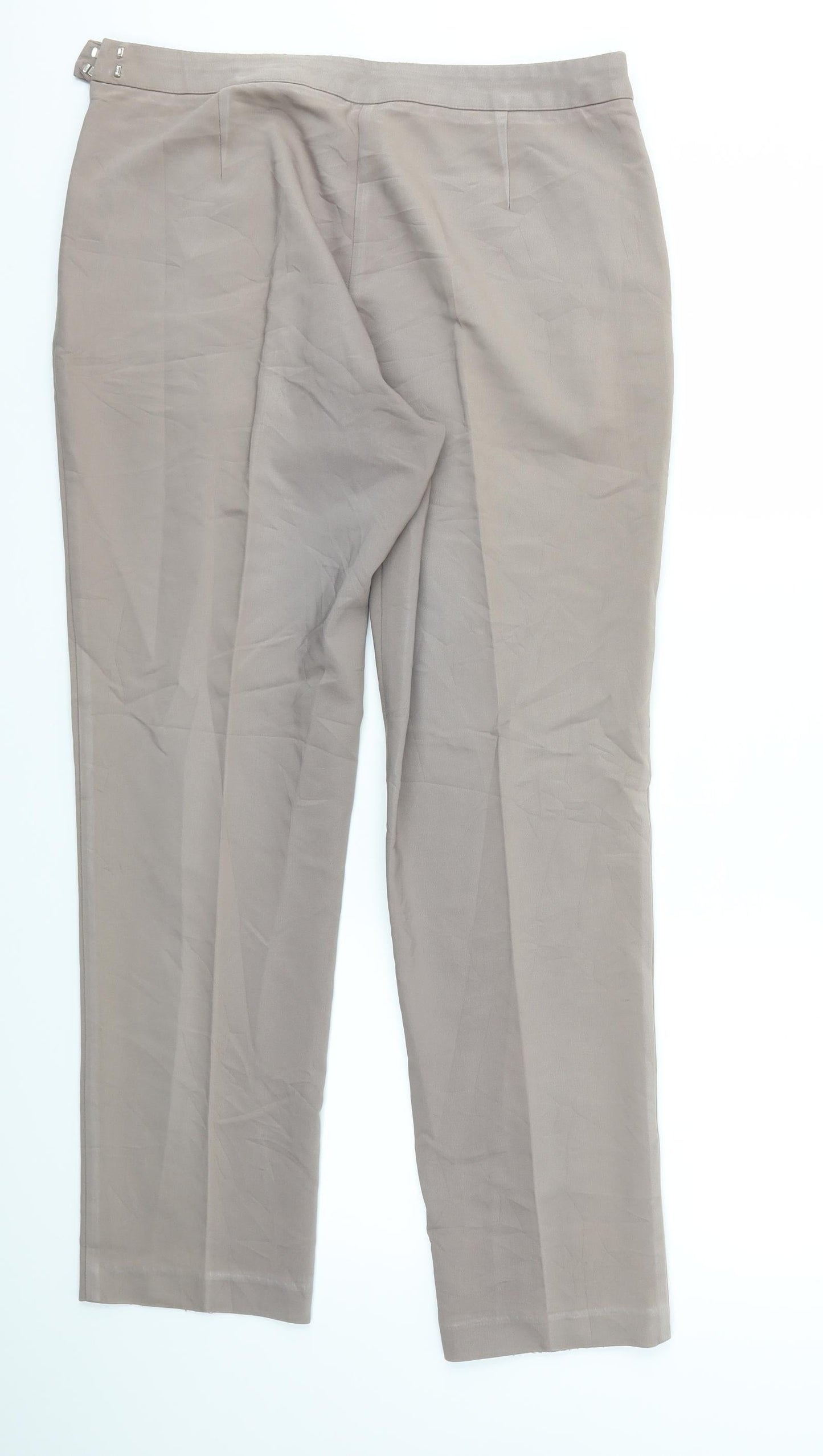 Womens UK Size 36 Preworn Regular Fit  Beige Trousers