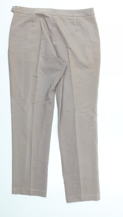 Womens UK Size 36 Preworn Regular Fit  Beige Trousers