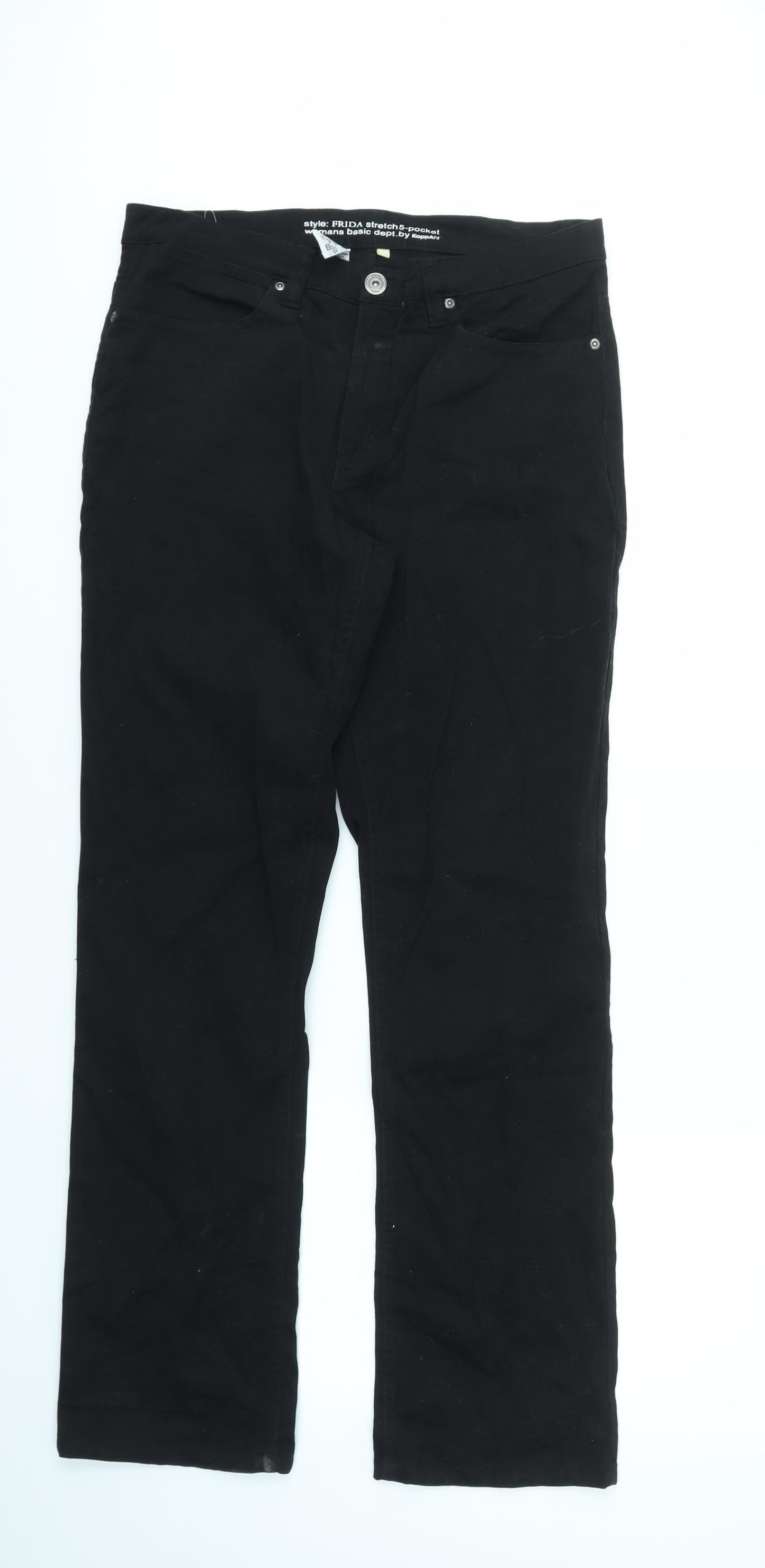 Womens UK Size 34 in Preworn Regular Fit  Black Trousers