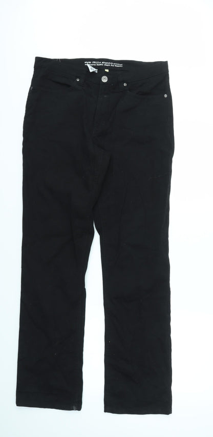 Womens UK Size 34 in Preworn Regular Fit  Black Trousers