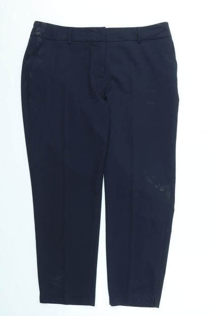 Womens UK Size 14 Dorothy Perkins Regular Fit  Blue Trousers