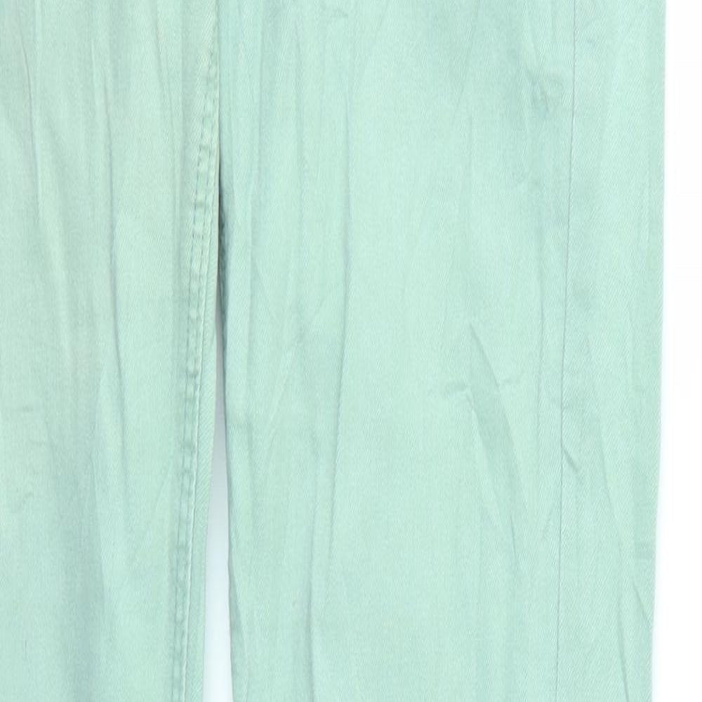 Womens UK Size 32 in Preworn Regular Fit Skinny Green Jeans