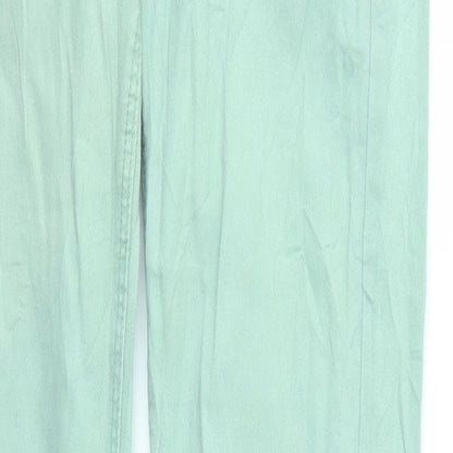 Womens UK Size 32 in Preworn Regular Fit Skinny Green Jeans