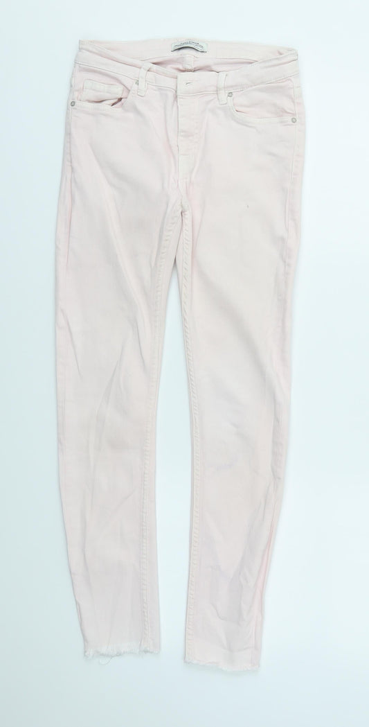 Zara Womens Pink   Skinny Jeans Size 28 in L27 in