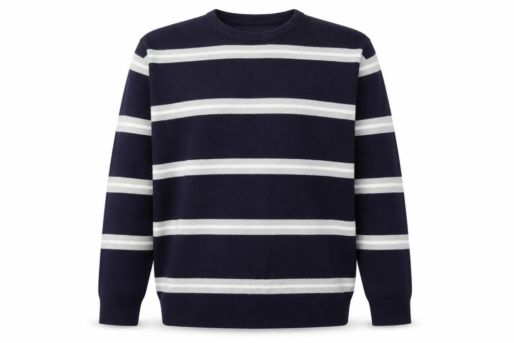 RRAPIDFIRE Mens Purple Striped  Pullover Sweatshirt Size S