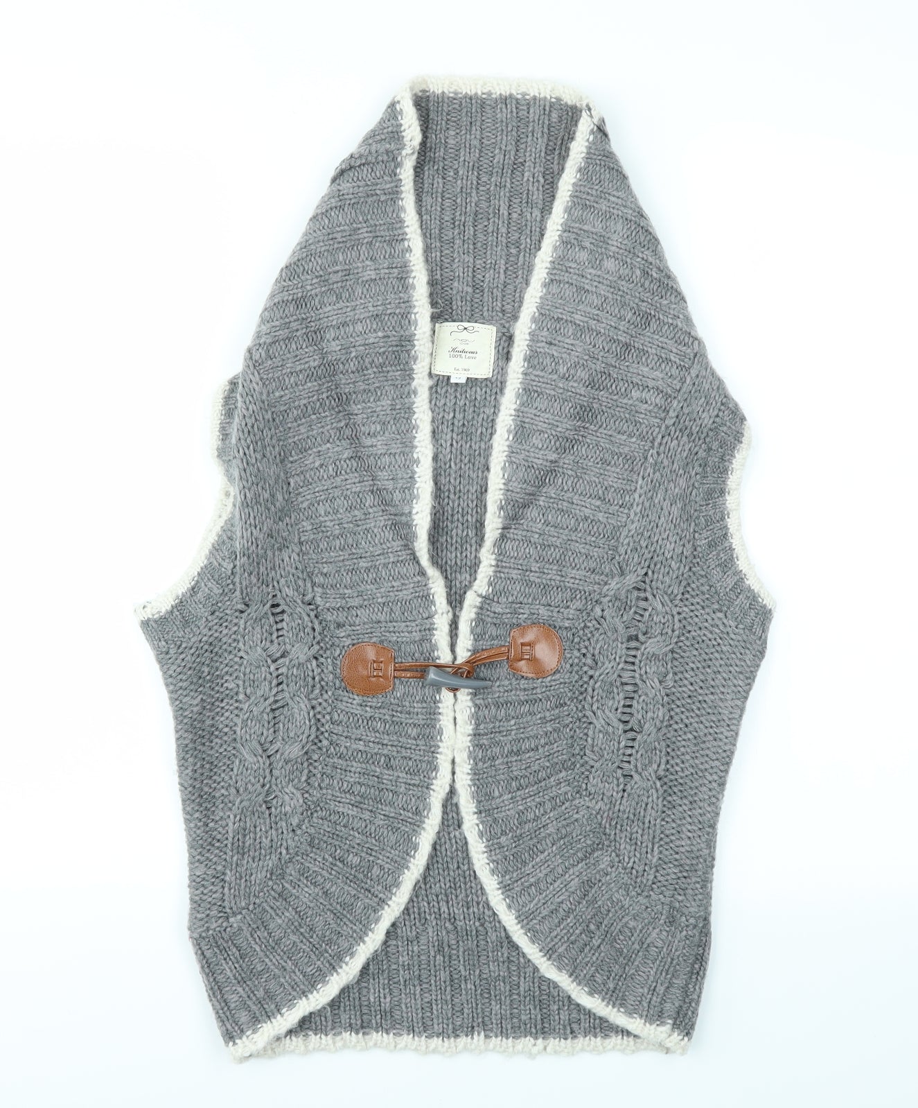 Womens UK Size 12 NEW LOOK Grey Cardigan Jumper