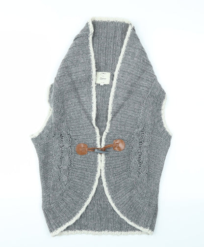 Womens UK Size 12 NEW LOOK Grey Cardigan Jumper