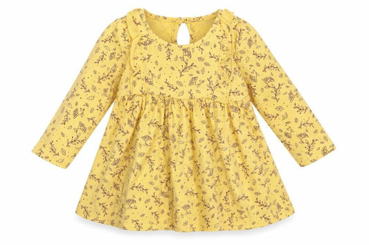 SO CUTE Girls Yellow Animal Print  Fit & Flare  Size 9-12 Months