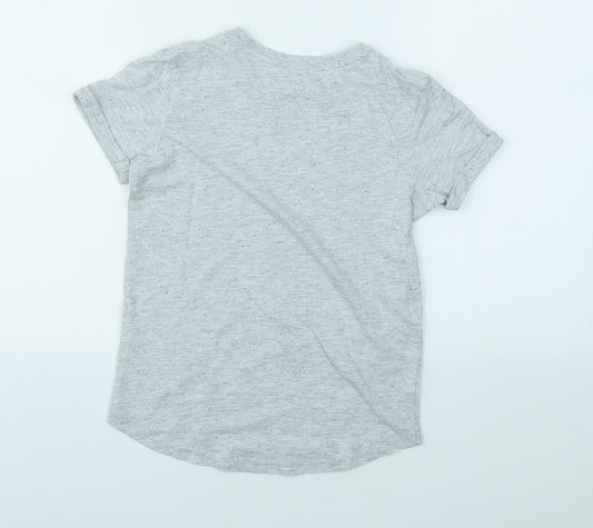 George Boys Grey   Basic T-Shirt Size 8-9 Years