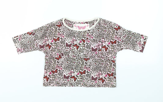 TU Girls Multicoloured Floral  Basic T-Shirt Size 3 Years
