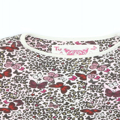 TU Girls Multicoloured Floral  Basic T-Shirt Size 3 Years