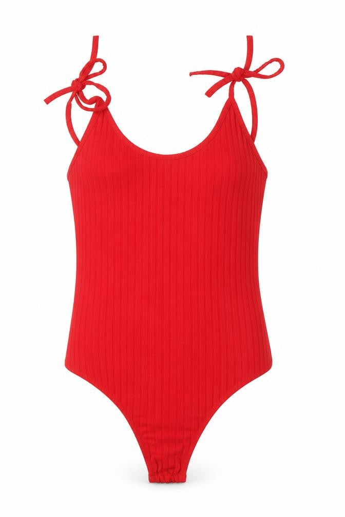 Womens UK Size 8 PRETTYLITTLETHING One-Piece Red Leotard