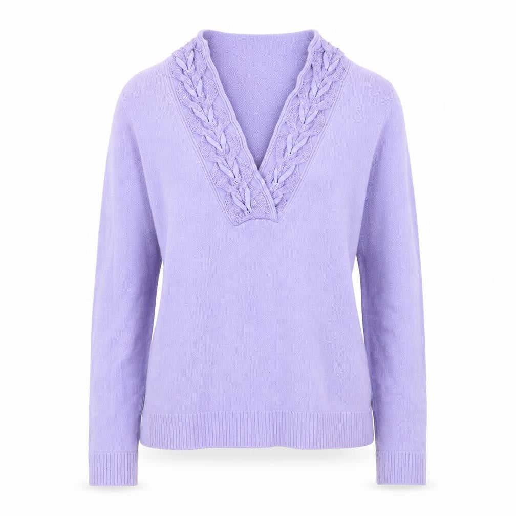 Womens UK Size S Charter Club Purple Pullover Jumper