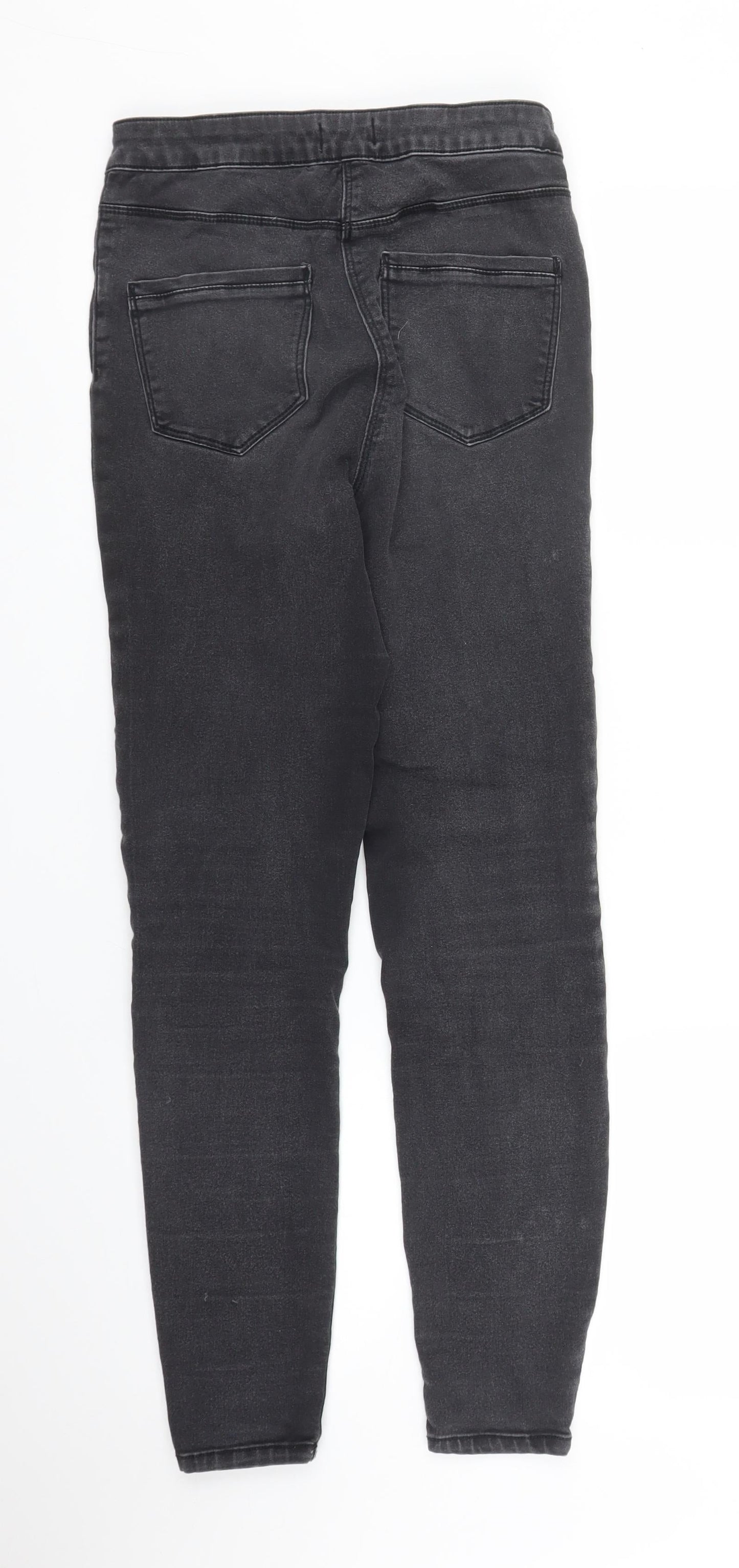 Womens UK Size 10 Papaya Regular Fit Skinny Black Jeans