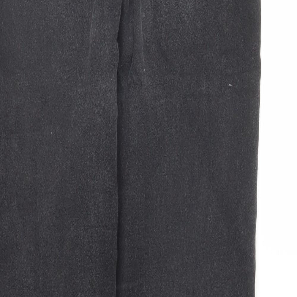 Womens UK Size 10 Papaya Regular Fit Skinny Black Jeans