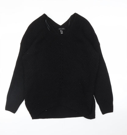 Womens UK Size S New Look Black Pullover Jumper