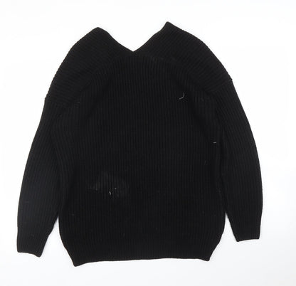 Womens UK Size S New Look Black Pullover Jumper
