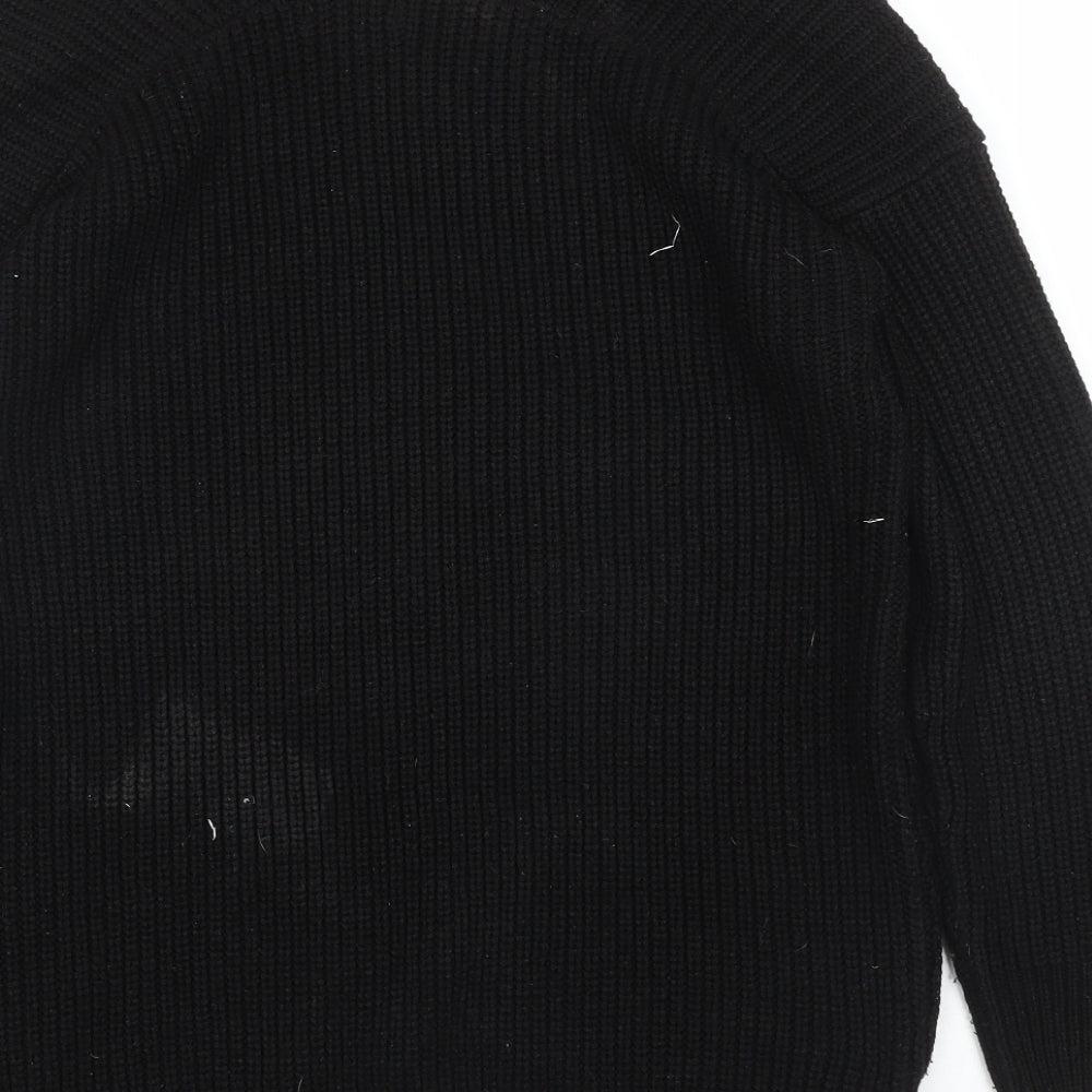 Womens UK Size S New Look Black Pullover Jumper