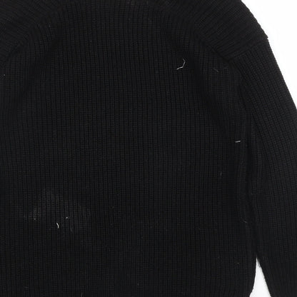 Womens UK Size S New Look Black Pullover Jumper