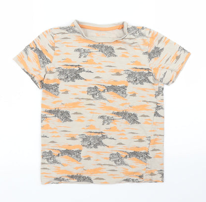TU Boys Beige   Basic T-Shirt Size 8 Years