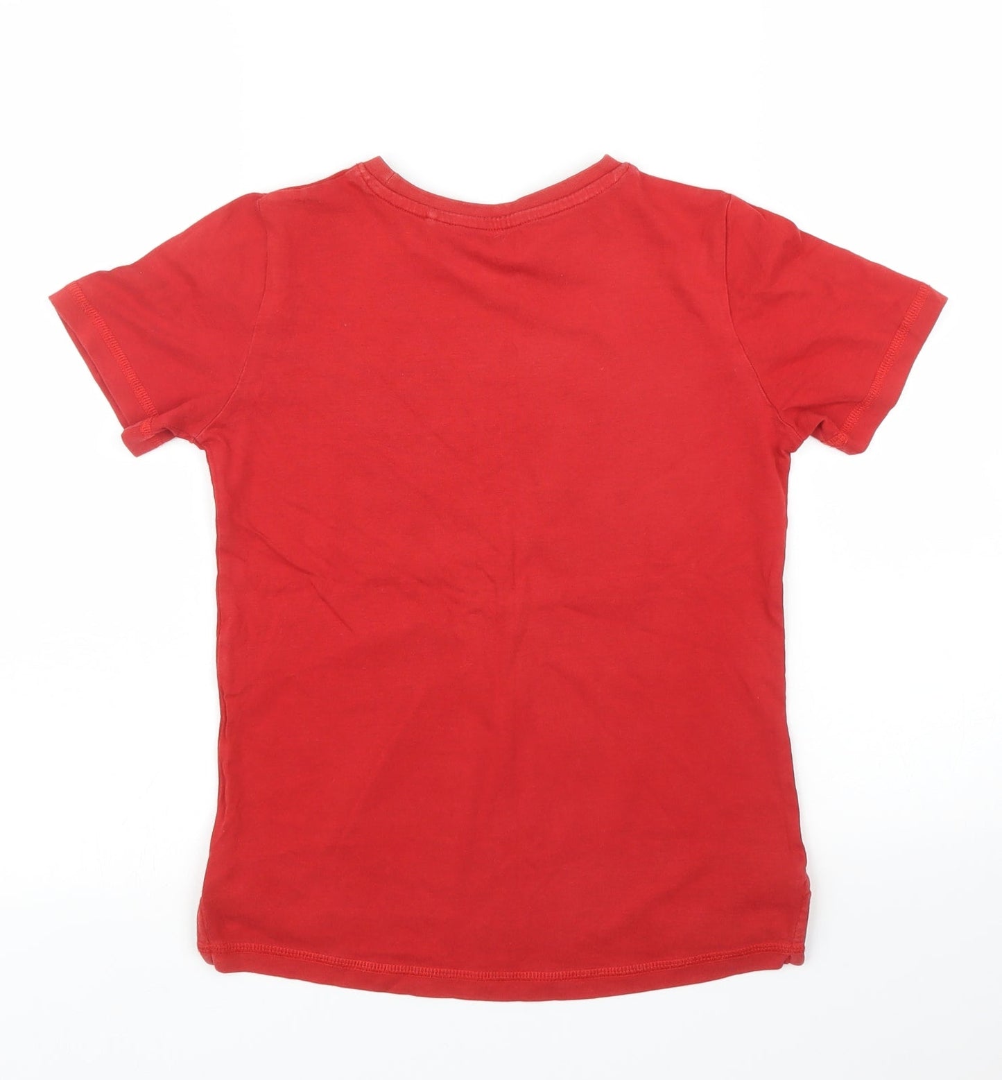 TU Boys Red   Basic T-Shirt Size 8 Years