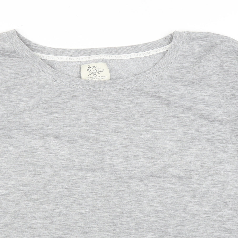 Primark Womens Grey   Pullover Jumper Size 12  - PJ top