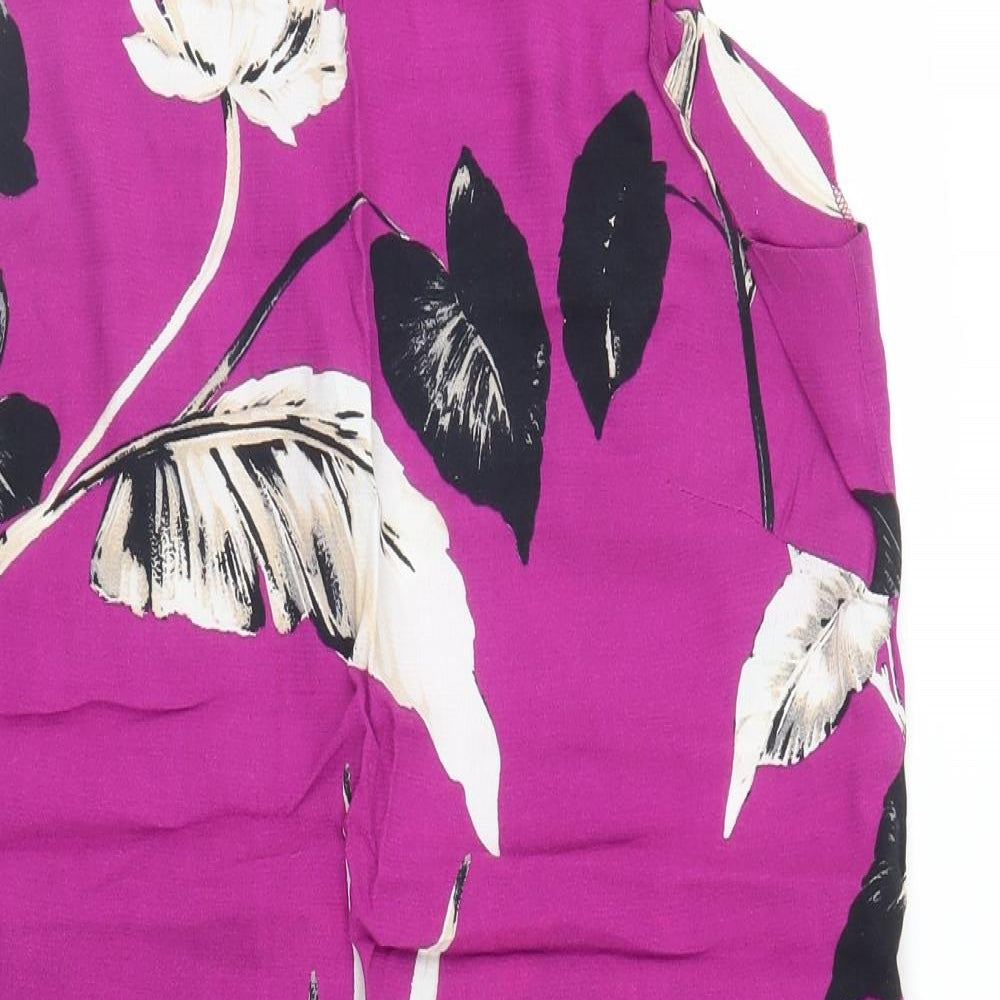 F&F Womens Purple Floral  Shift  Size M