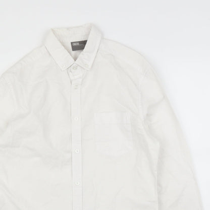 Mens UK Size S ASOS White  Button-Up Long Sleeve Casual Shirt