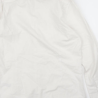 Mens UK Size S ASOS White  Button-Up Long Sleeve Casual Shirt