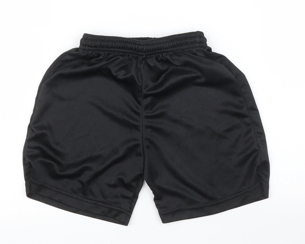 Precision Boys Black   Sweat Shorts Size 5 Years